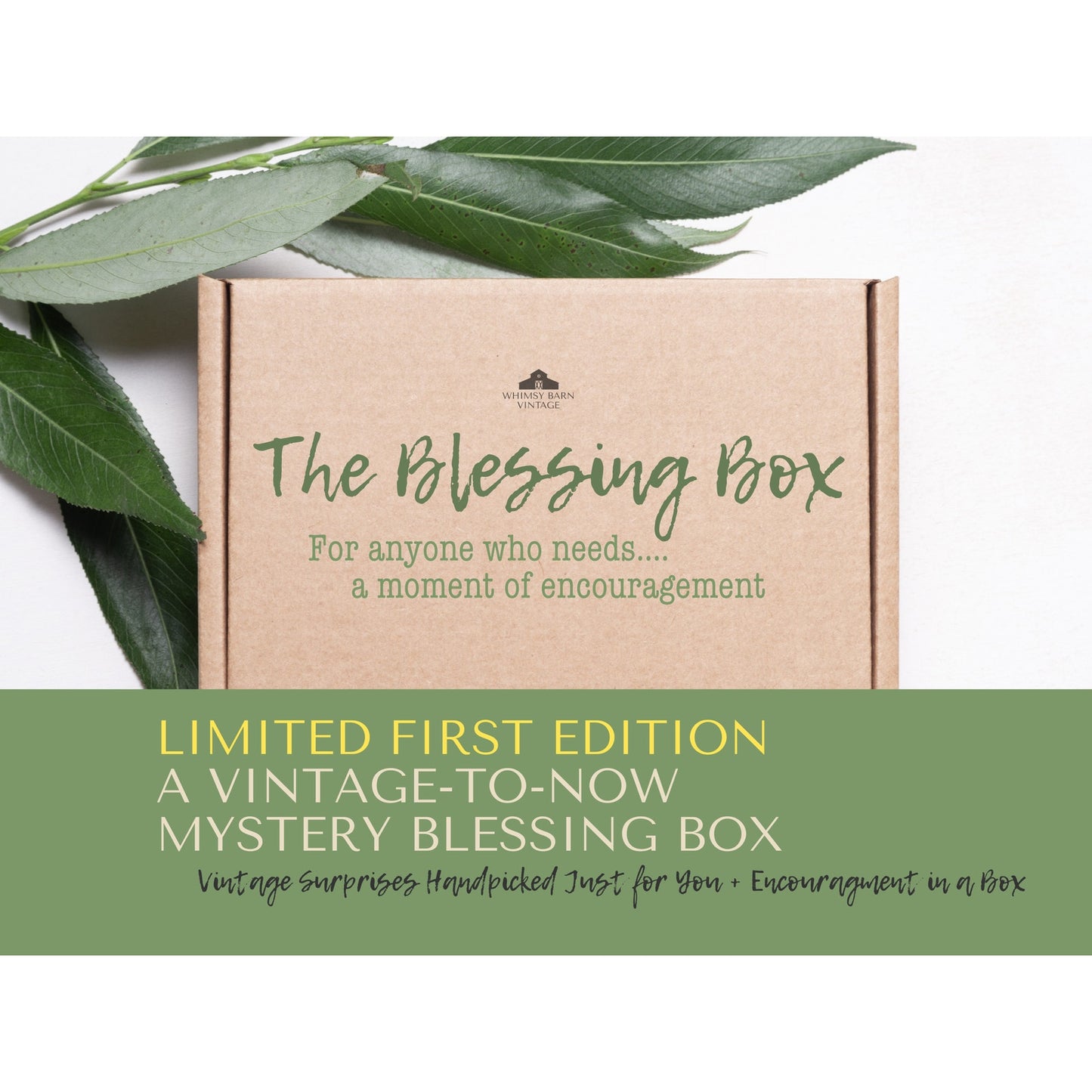 PREORDER Limited Edition - The Blessing Box: A Vintage-to-Now Mystery Blessing Box | Personalized Encouragement & Care Box for Women