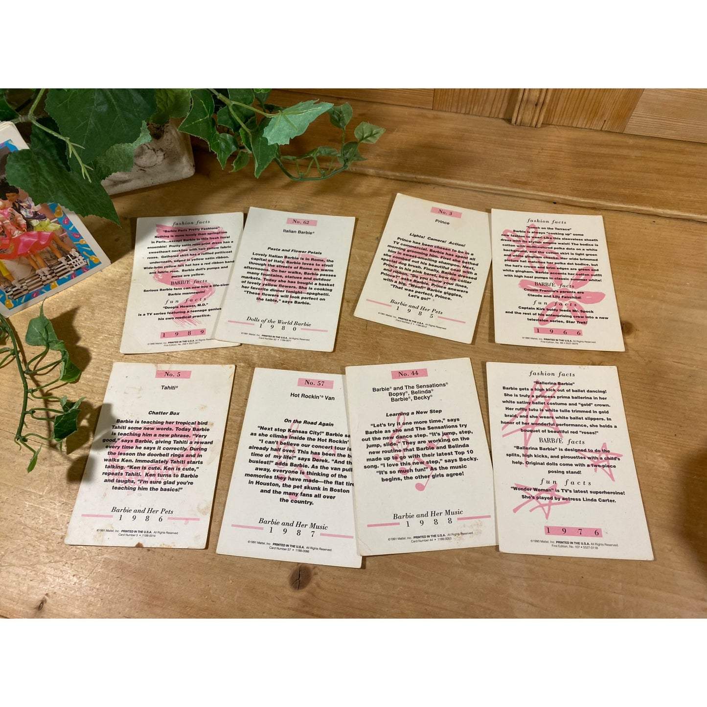 Vintage Lot of 1980s Barbie Trading Cards | Barbie Doll Collectible Cards | Large Collection of Retro Barbie Trading Cards | 1980s