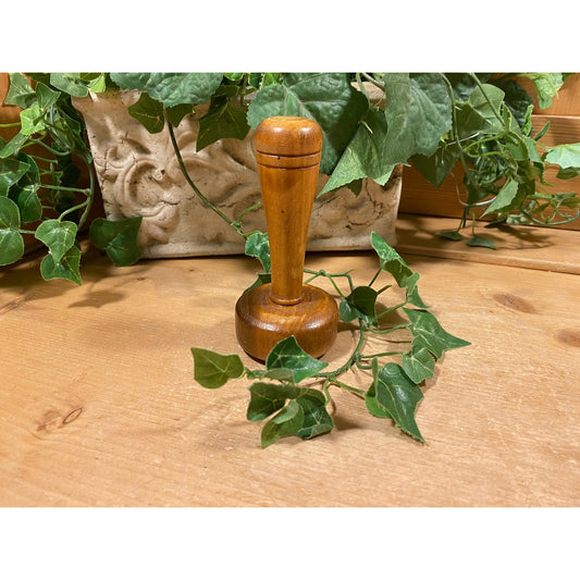Vintage Wooden Sock Darner | Hand Turned Wood Tool for Darning Socks | Rustic Farmhouse Shelf Decor | Wood Darning Tool | Primitives