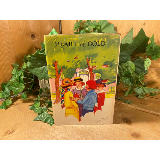 Vintage Book: Heart of Gold | 1930s | Ruth Alberta Brown | Fiction Novel | Hardcover Book | Murder Mystery Novel | Saalfield Publishing