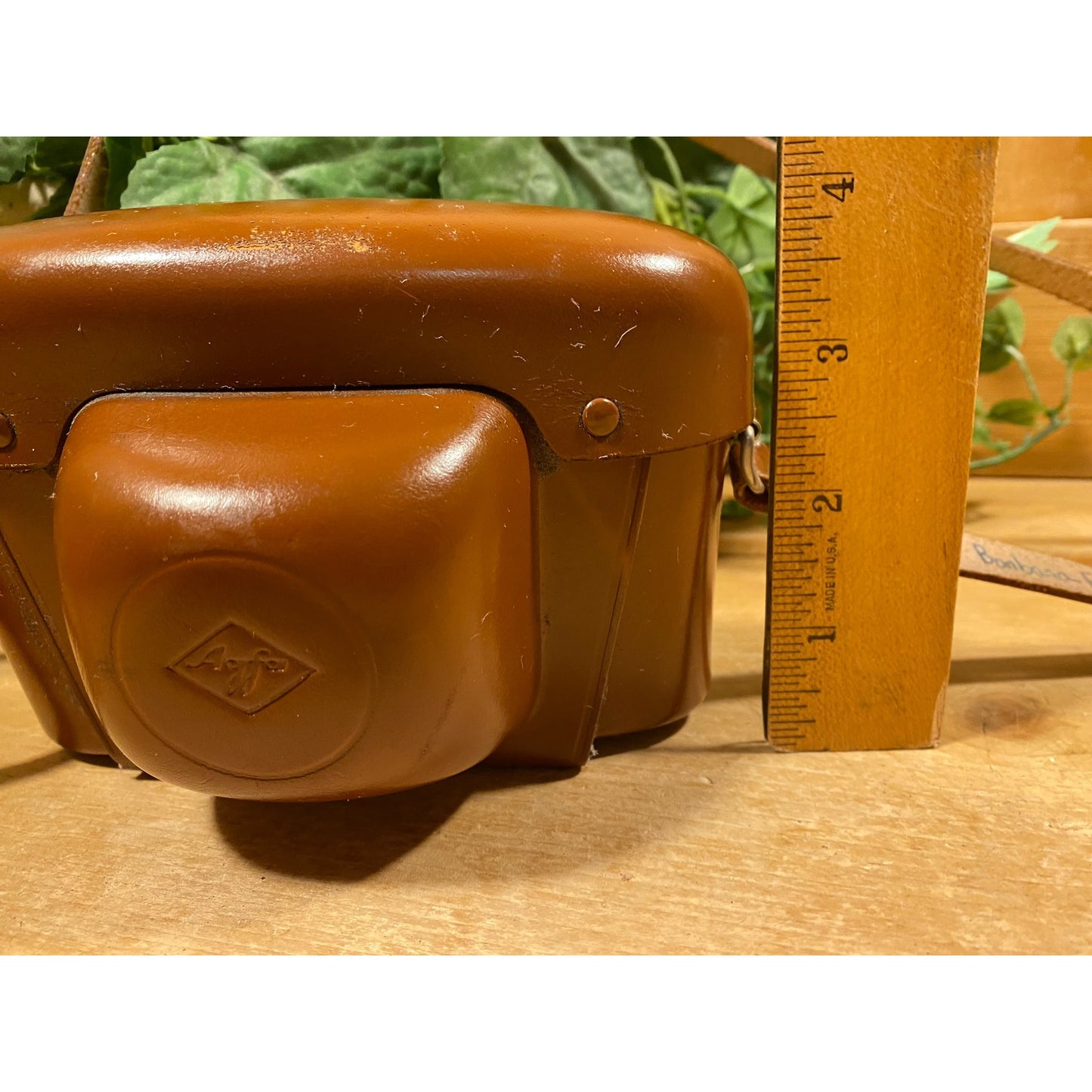 Vintage Agfa Silette Vario Camera with Brown Leather Case | German 35mm Camera | Fixed Lens | Midcentury Modern Shelf Decor | Academia Decor