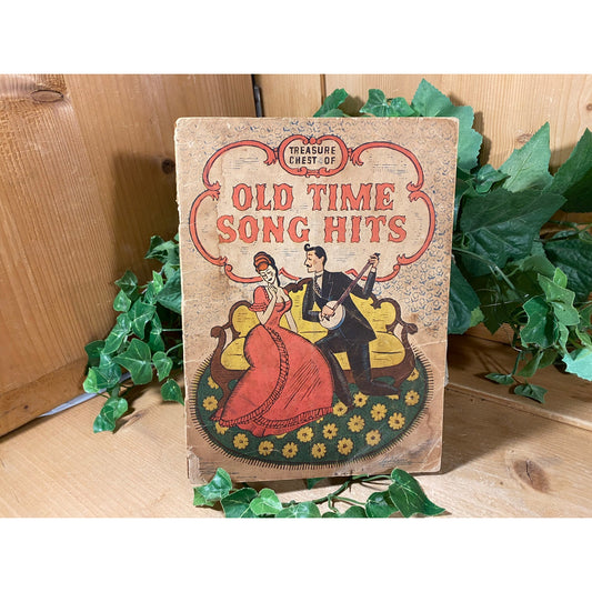 Vintage 1935 Song Book | Treasure Chest of Old Time Song Hits | Classic Song Music Book | New York | 1930s Decor | Piano Sheet Music