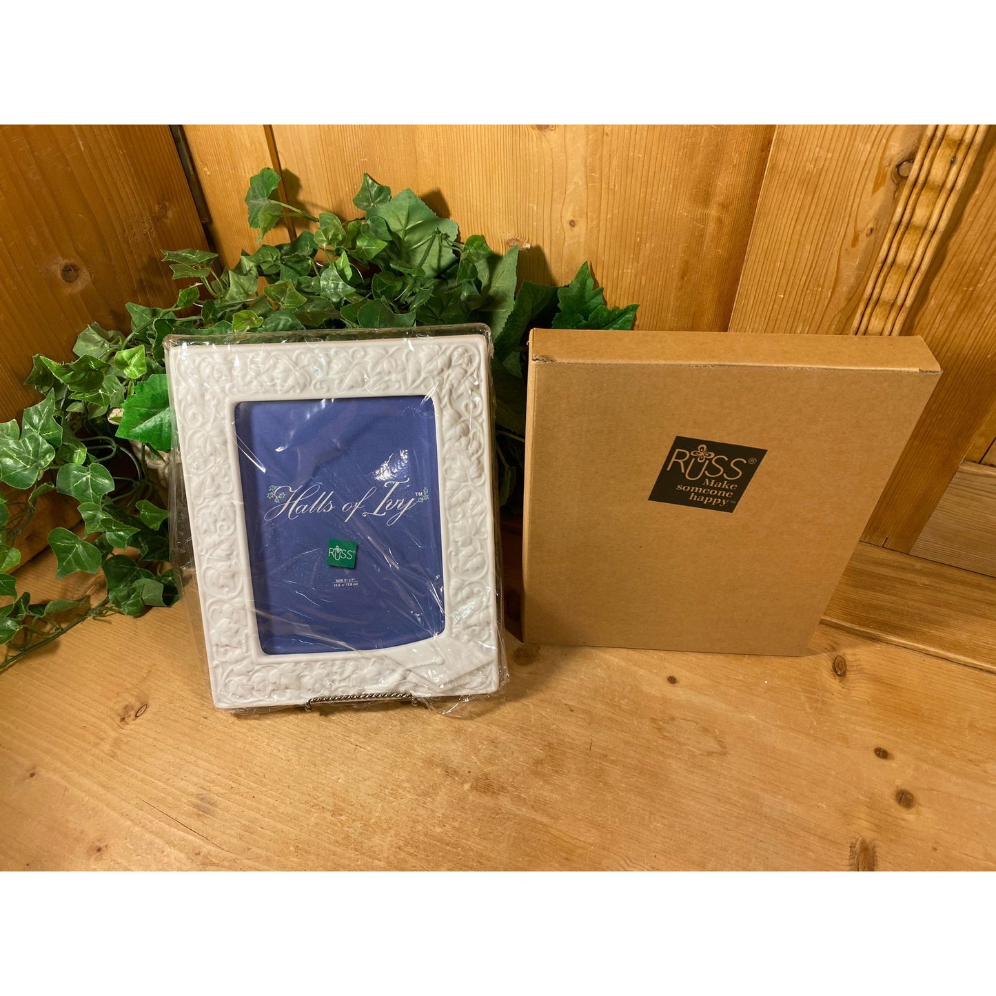 Vintage Textured White Photo Frame - New In Box | 5x7 | Russ - Halls of Ivy | New Old Stock | Wedding Gift | Graduation Gift | Christmas Gift