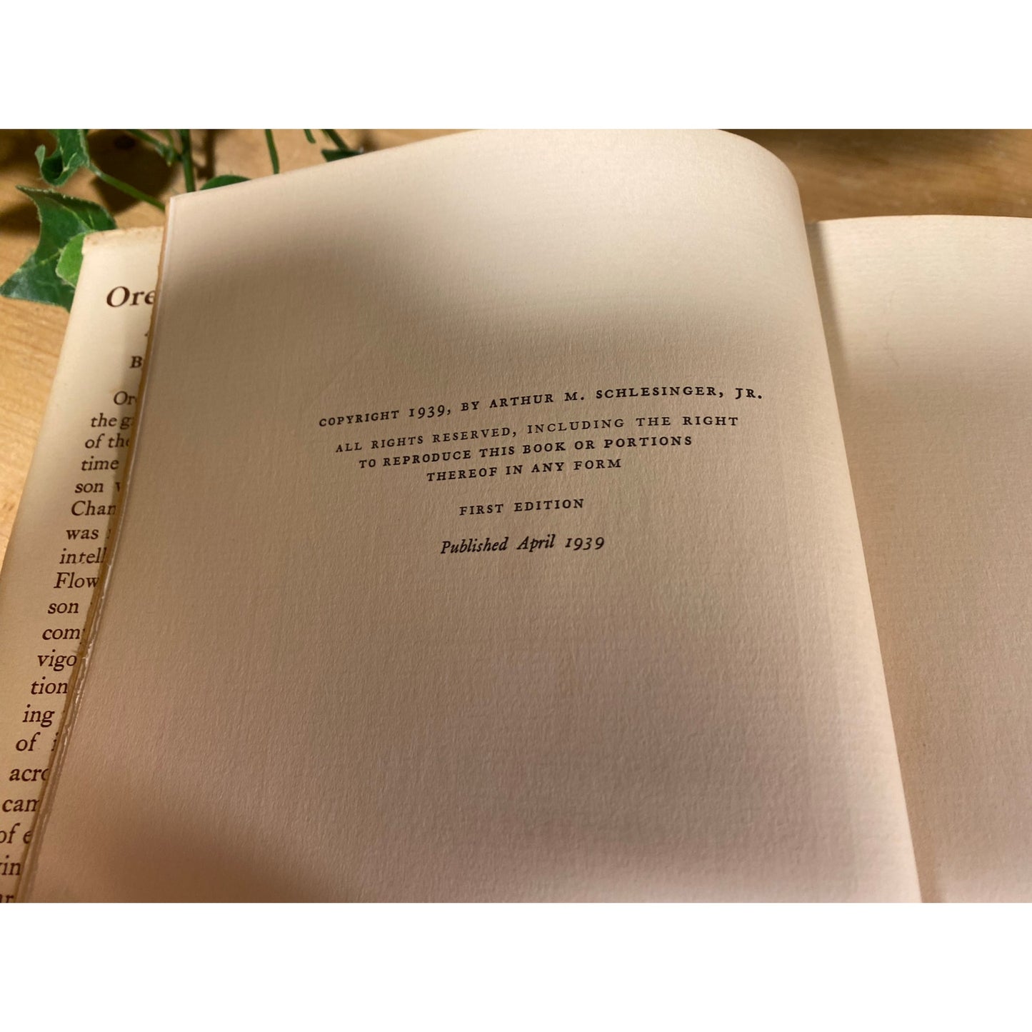 Vintage Book: Orestes A. Brownson - A Pilgrim's Progress | 1939 | Arthur M. Schlesinger Jr. | First Edition | Classic Hardcover Book