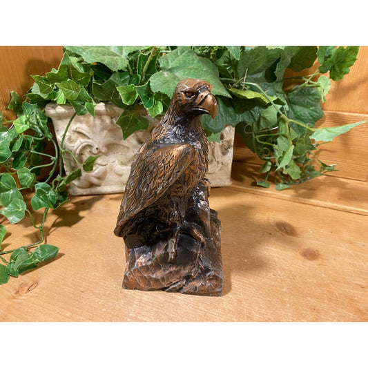 Vintage Cast Metal Bald Eagle Coin Bank | Banthrico | Metal Eagle Coin Bank | Academia Decor | Americana Decor | Bald Eagle Statue