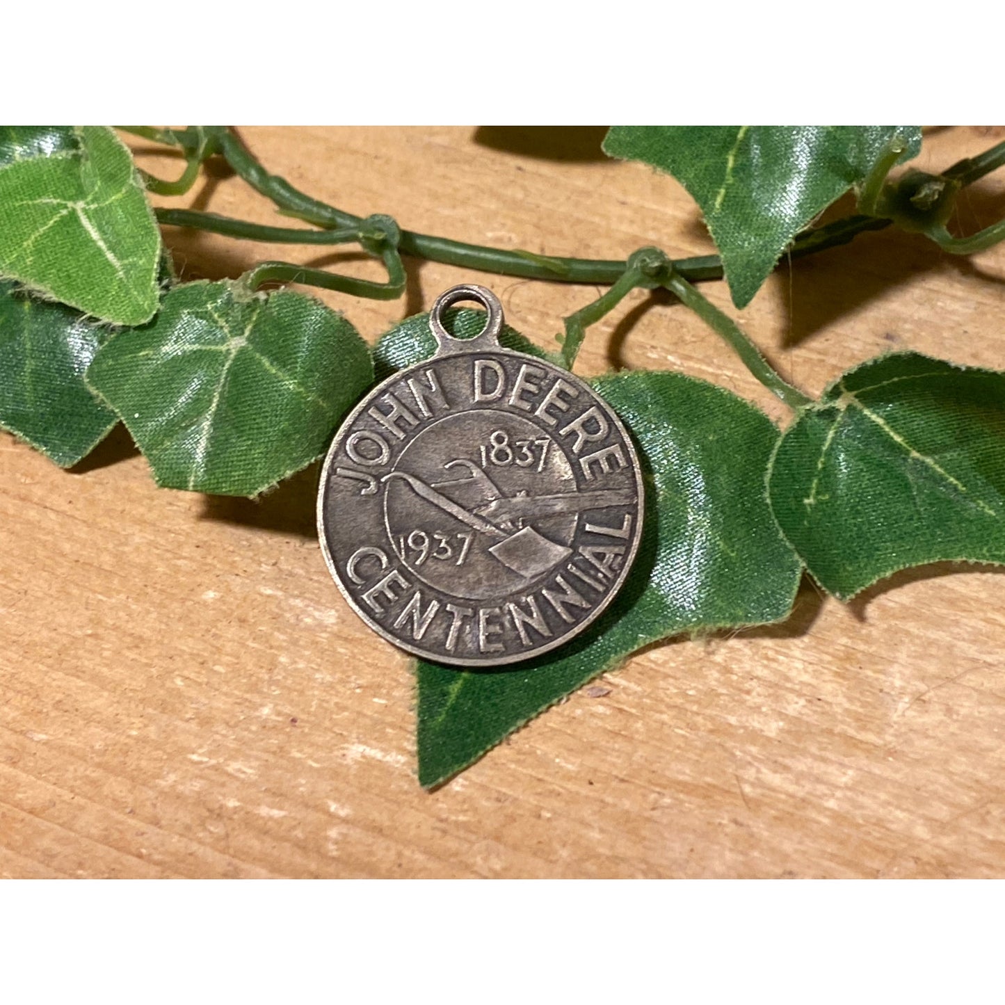 Vintage John Deere Centennial Medal | 1937 | John Deere Centennial Steel Plow Medal | 100th Anniversary John Deere Plow | Bronze Coin Metal