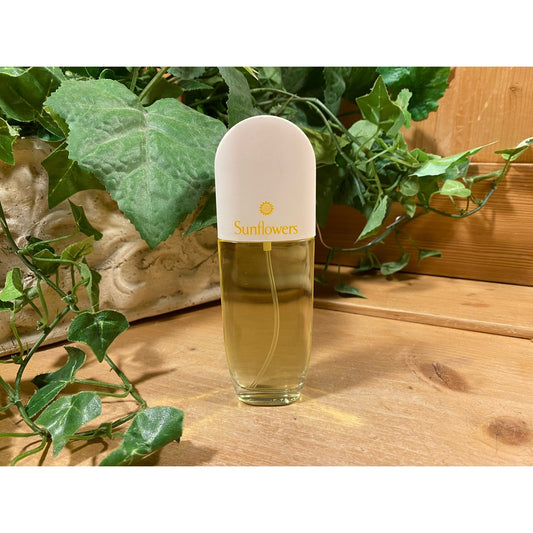 Vintage Sunflowers Perfume | Elizabeth Arden | Glass Bottle Spray Perfume | Cottagecore Vanity Decor | Sunflowers Eau de Toilette Spray