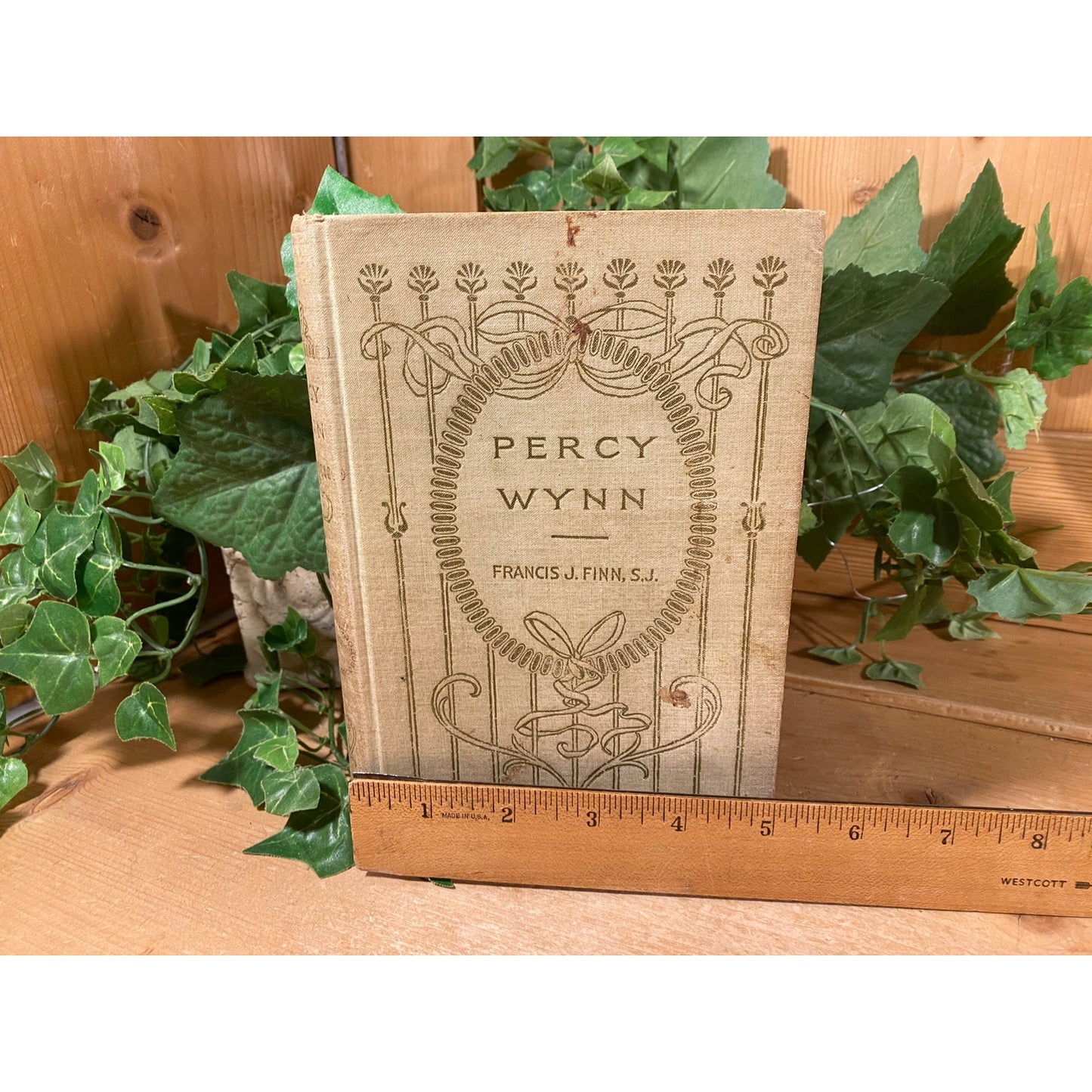 Vintage Book: Percy Wynn | 1893 | Francis J. Finn | Fiction Novel | Hardcover Book | Timeless Coming of Age Tale | Benziger Brothers