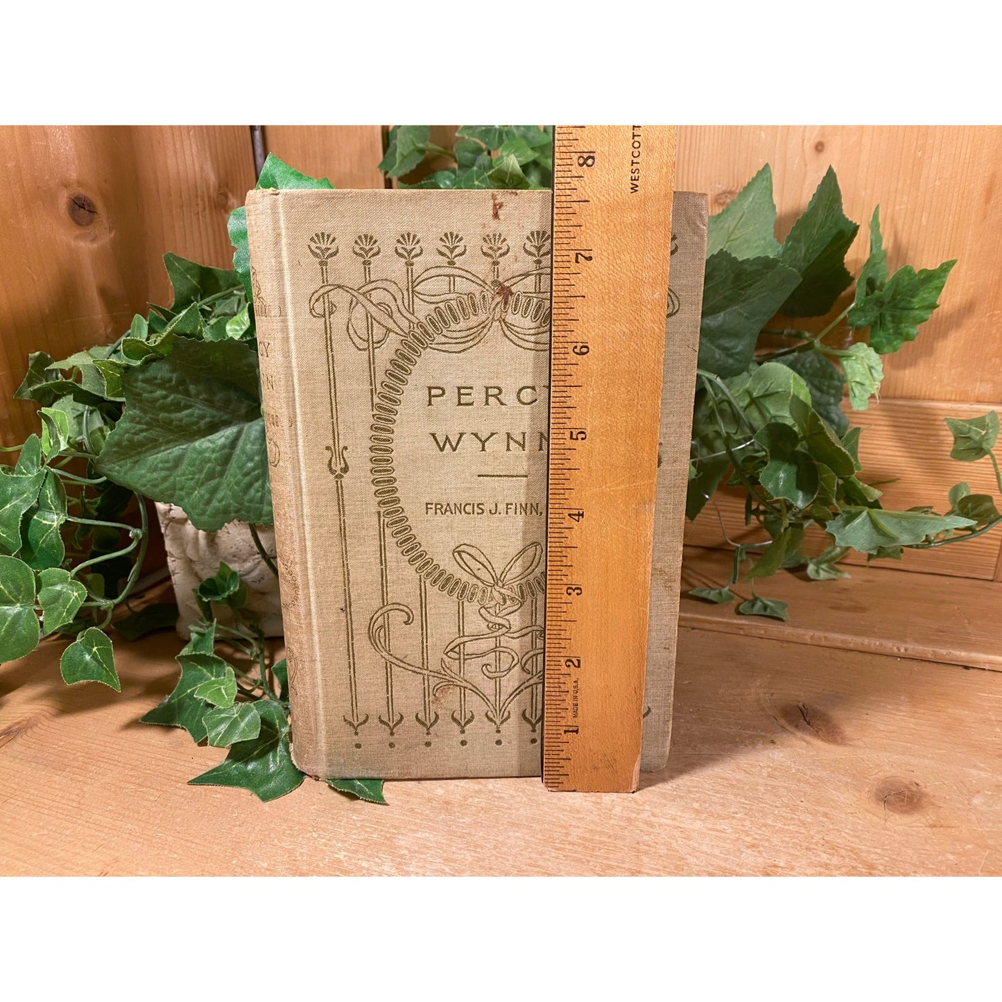 Vintage Book: Percy Wynn | 1893 | Francis J. Finn | Fiction Novel | Hardcover Book | Timeless Coming of Age Tale | Benziger Brothers