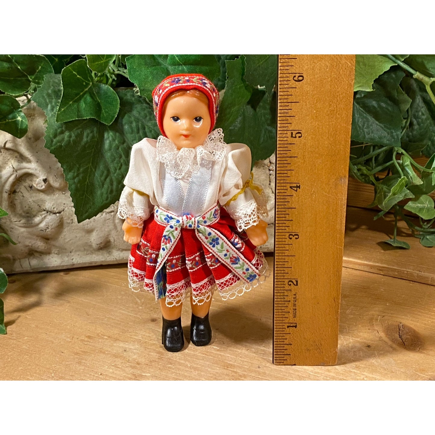 Vintage Scandinavian Doll with Traditional Folk Dress | Norwegian Doll | Swedish Doll In Traditional Folk Dress | 1970s Doll | Scandinavian