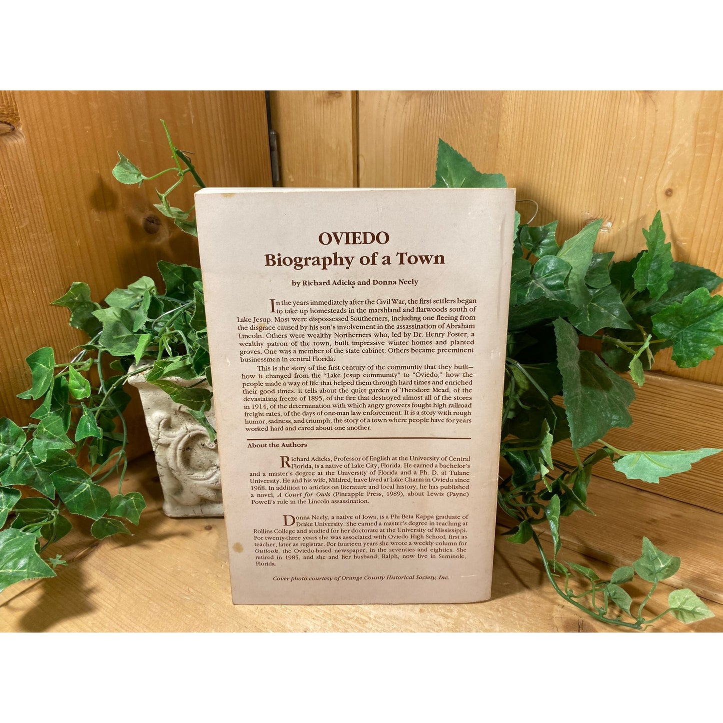 Vintage Book: Oviedo - Biography of A Town | Second Edition | 1992 | Richard Adicks and Donna Neely | Softcover Book | Florida History