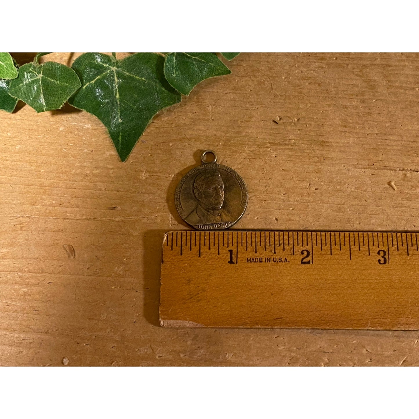 Vintage John Deere Centennial Medal | 1937 | John Deere Centennial Steel Plow Medal | 100th Anniversary John Deere Plow | Bronze Coin Metal