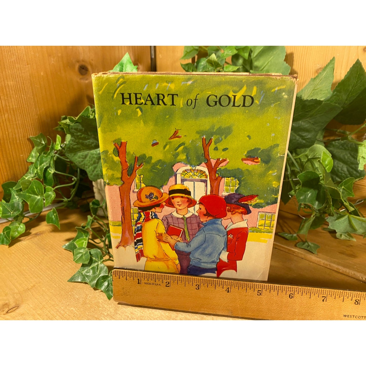 Vintage Book: Heart of Gold | 1930s | Ruth Alberta Brown | Fiction Novel | Hardcover Book | Murder Mystery Novel | Saalfield Publishing