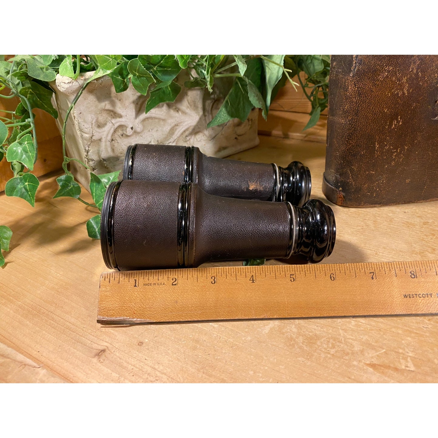 Vintage Black Binoculars with Leather Case | Verdi Paris | Bird Watching | Long Distance Viewing | Hunting | Camping | Opera | Ballgames