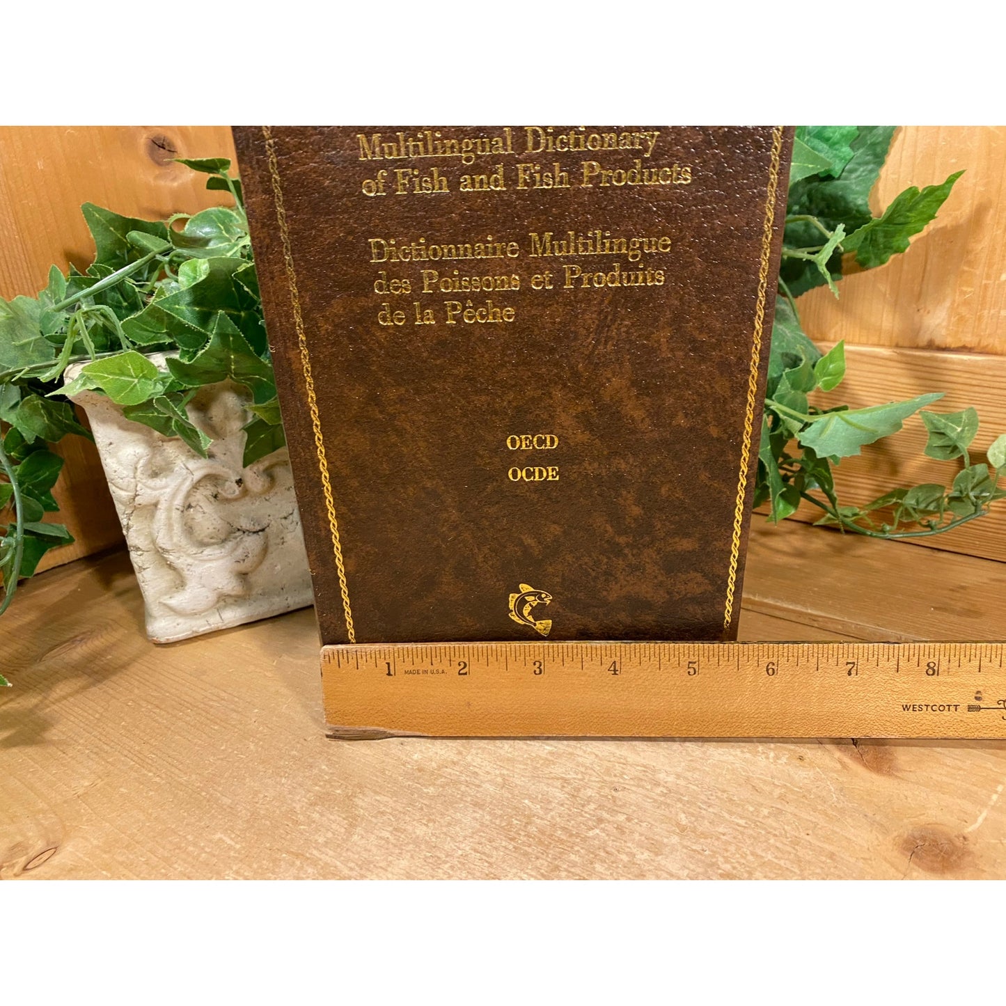 Vintage Book: Multilingual Dictionary of Fish and Fish Products | 1978 | Fish Products In 18 Languages | Hardcover Reference Book | Academia